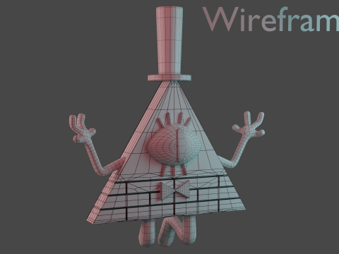 Bill Cipher Modello 3D
