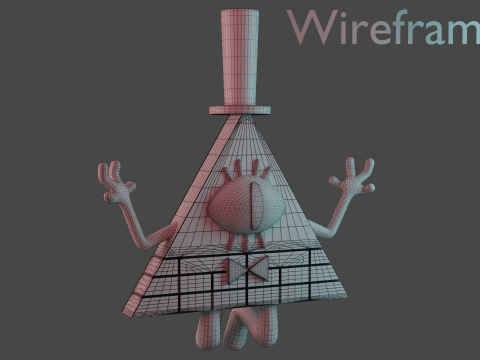 Bill Cipher Modello 3D