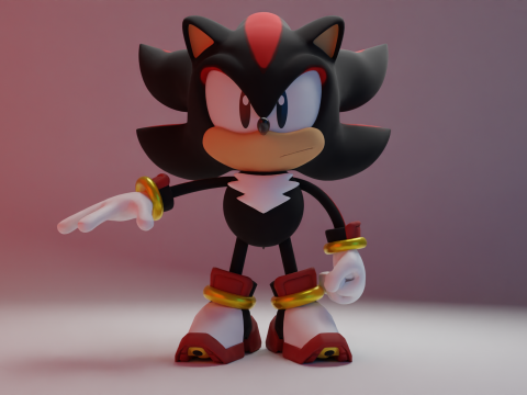 Shadow the hedgehog 3D 모델