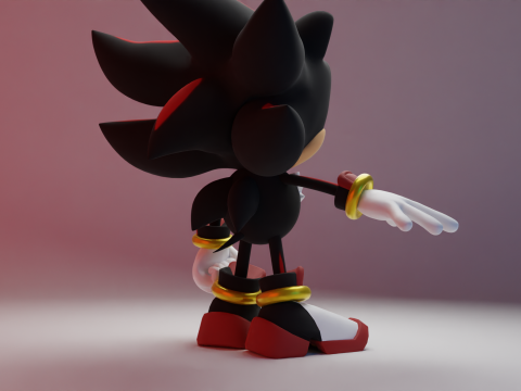 Shadow the hedgehog 3D 모델