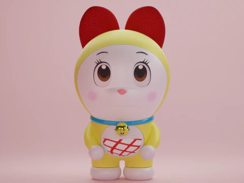 Doraemon e Dorami Modelo 3D