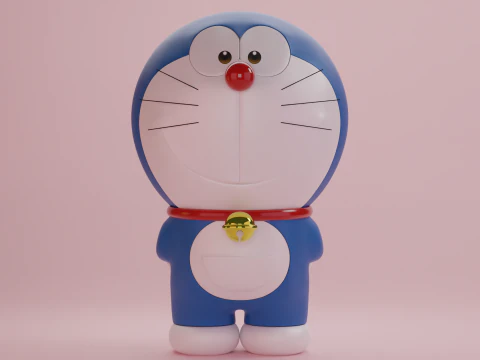 Doraemon e Dorami Modelo 3D
