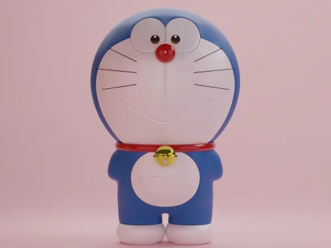 Doraemon e Dorami Modelo 3D