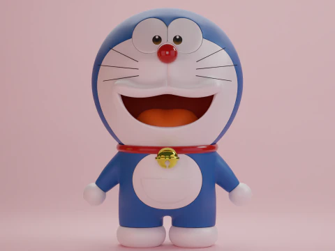 Doraemon e Dorami Modelo 3D