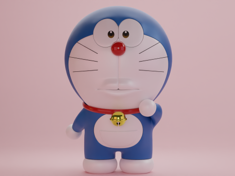 Doraemon and Dorami 3D 模型