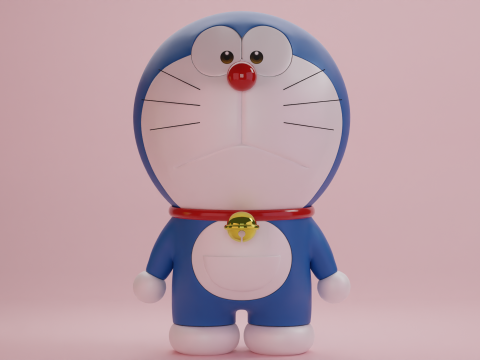 Doraemon and Dorami 3D 模型