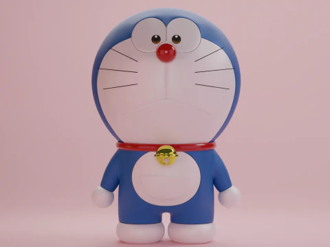 Doraemon e Dorami Modelo 3D