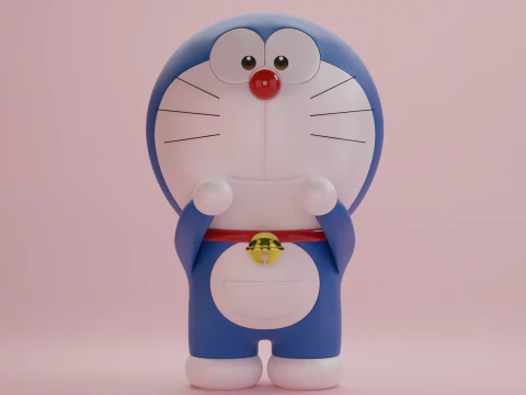 Doraemon e Dorami Modelo 3D