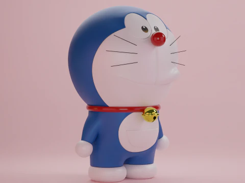 Doraemon e Dorami Modelo 3D