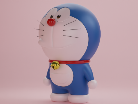 Doraemon and Dorami 3D 模型