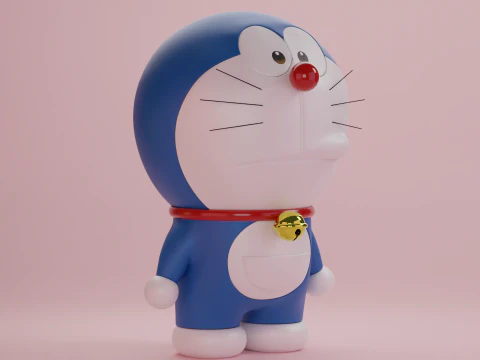 Doraemon e Dorami Modelo 3D