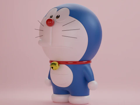 Doraemon e Dorami Modelo 3D