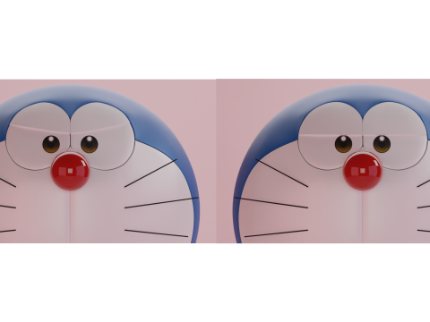 Doraemon and Dorami 3D 模型