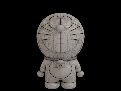 Doraemon and Dorami 3D 模型