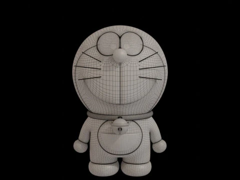Doraemon e Dorami Modelo 3D