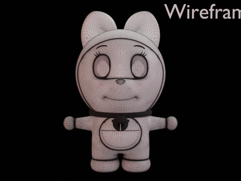 Doraemon and Dorami 3D 模型