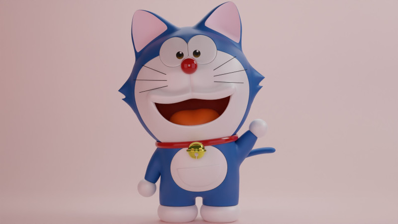 Doraemon Model 3D .c4d .max .obj .3ds .fbx .stl .blend