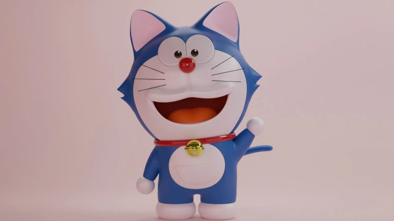 Doraemon Modelo 3D .c4d .max .obj .3ds .fbx .stl .blend 