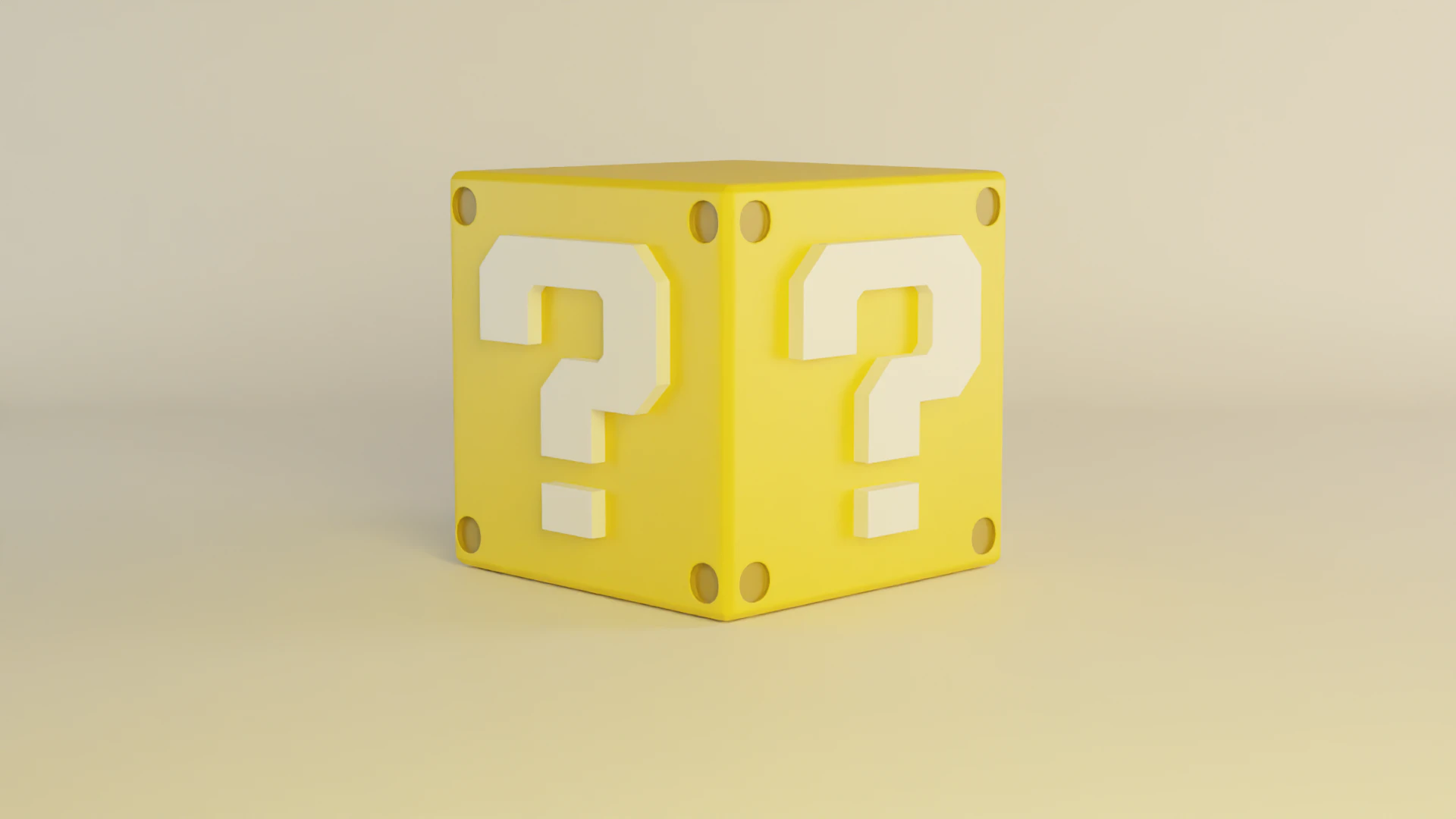 Block Super Mario Bros 3D Model .c4d .max .obj .3ds .fbx .stl .blend 
