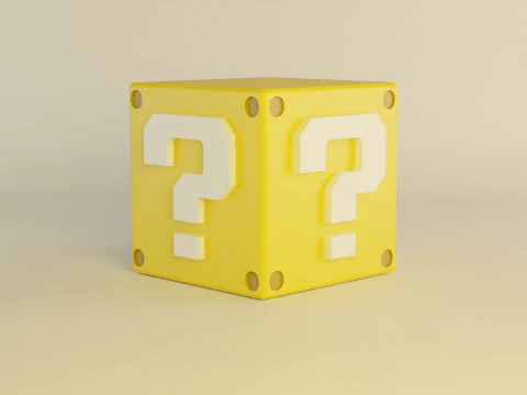 Blocca Super Mario Bros Modello 3D