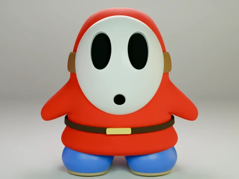 Schüchterner Kerl 3D Modell
