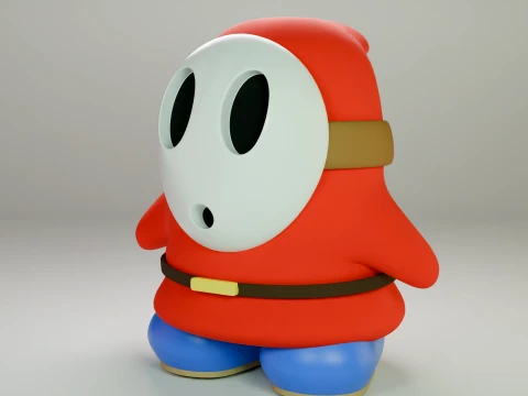 Shy Guy 3D Model