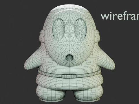 Shy Guy 3D Model