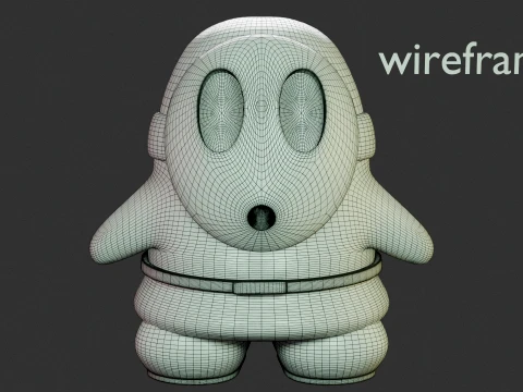 Shy Guy 3D Model