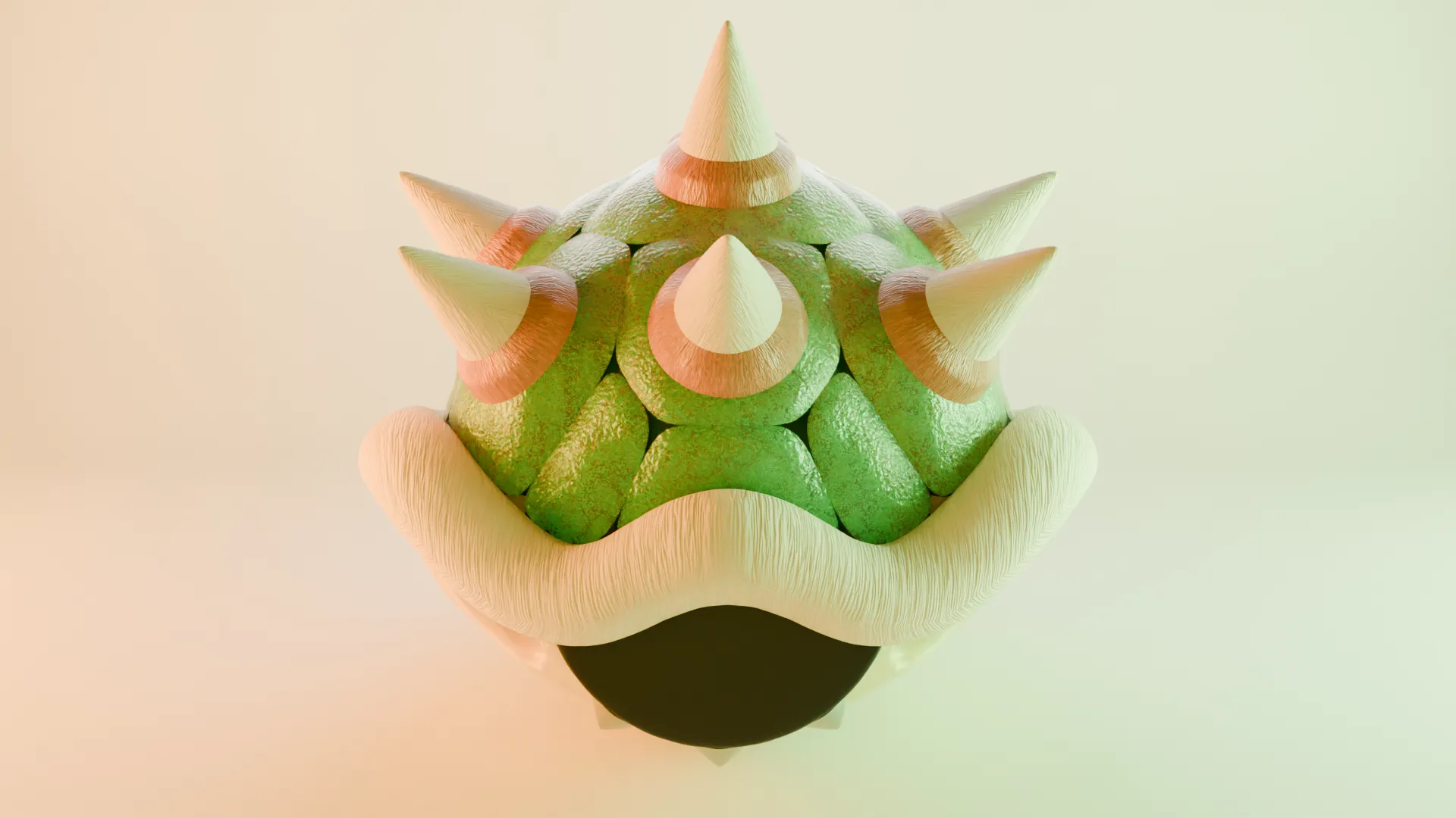 Bowser Shell 3D Model .c4d .max .obj .3ds .fbx .stl .blend