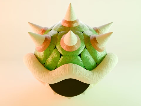 Bowser Shell 3D Model