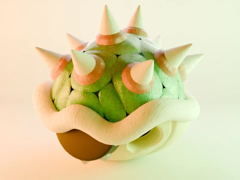Bowser Shell 3D Model