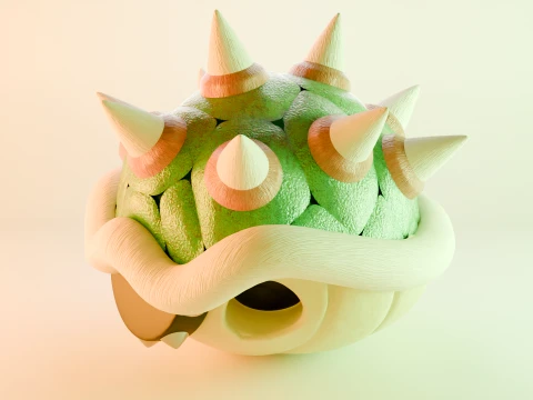 Bowser Shell 3D Model