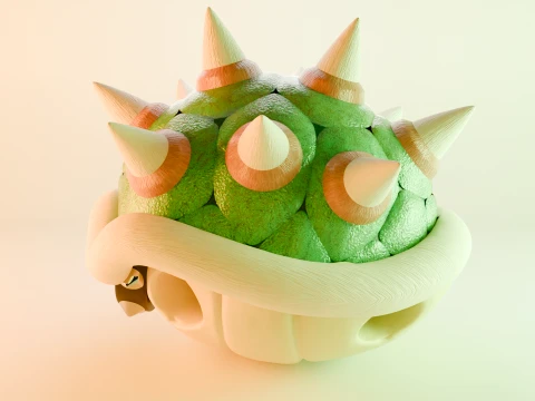 Bowser Shell 3D Model