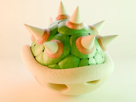 Bowser Shell 3D Model