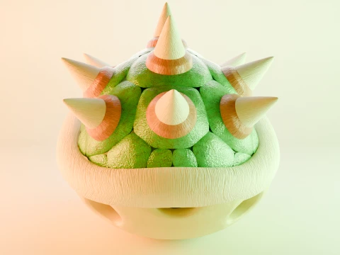Bowser Shell 3D Model