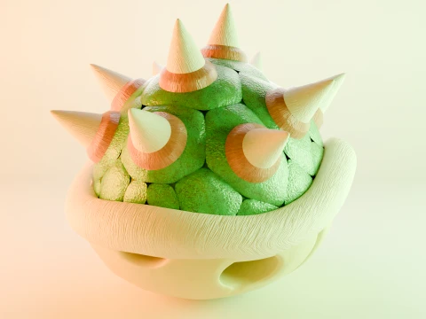 Bowser Shell 3D Model