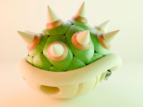 Bowser Shell 3D Model