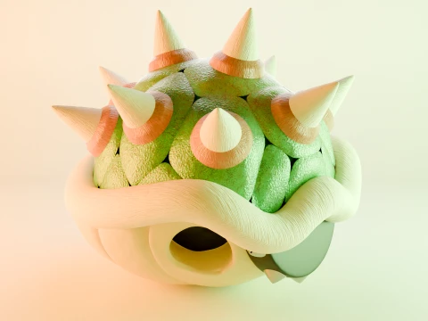 Bowser Shell 3D Model
