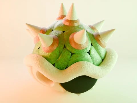 Bowser Shell 3D Model