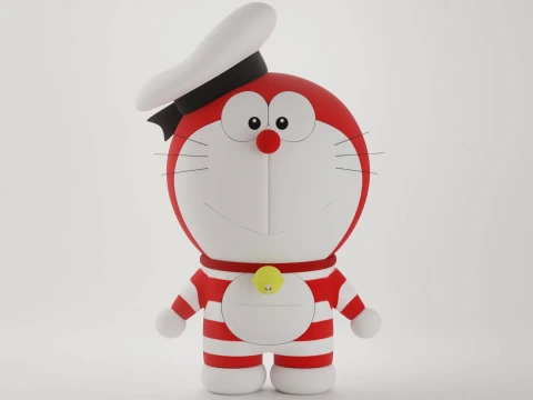 Mini Doraemon 3D Model