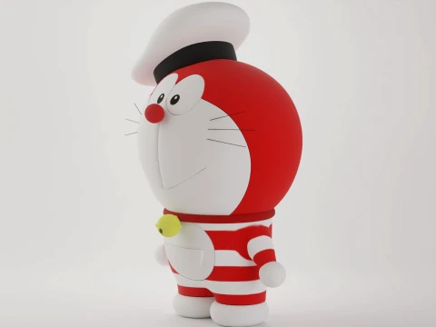 Mini Doraemon 3D Model