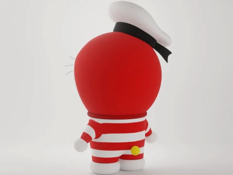Mini Doraemon 3D Model