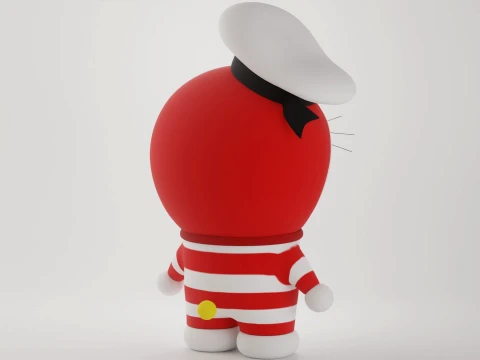 Mini Doraemon 3D Model