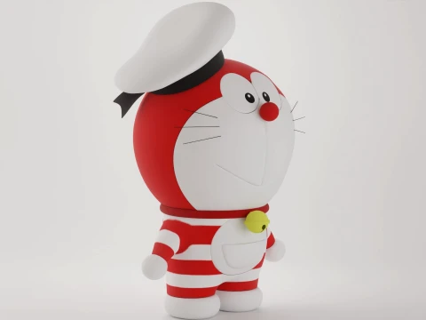 Mini Doraemon 3D Model