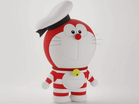 Mini Doraemon 3D Model
