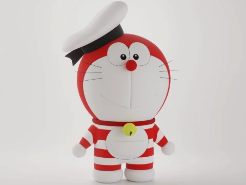 Mini Doraemon 3D Model