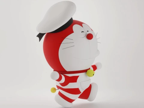 Mini Doraemon 3D Model