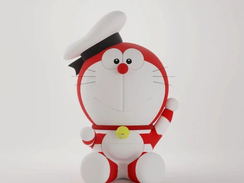Mini Doraemon 3D Model