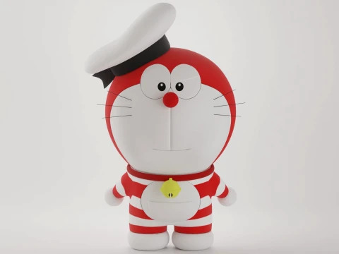 Mini Doraemon 3D Model