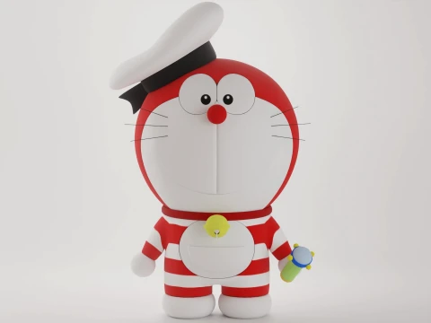 Mini Doraemon 3D Model